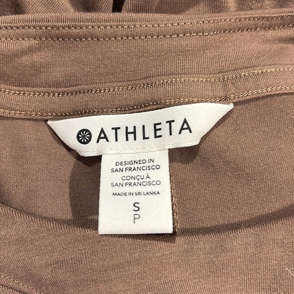 Athleta Womens Inspire Tunic Top Brown Workout Loungewear Athletic Travel - Picture 5 of 9